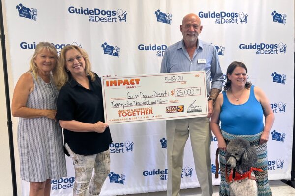 $25,000 Grant Will Provide Upgrade to Guide Dogs of the Desert Nursery
